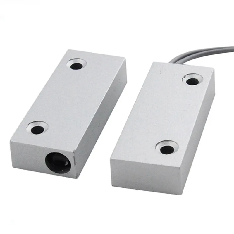 门打开检测器有线门窗传感器 dc06 家庭报警系统磁开关检测器门关闭