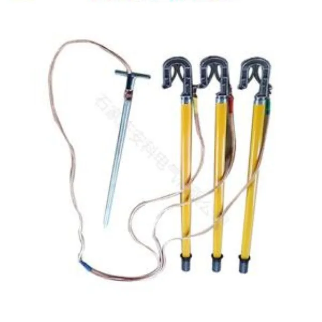 High Voltage Personal Protective Grounding Equipment Earthing and Short Circuiting Telescopic Portable Ground Wire