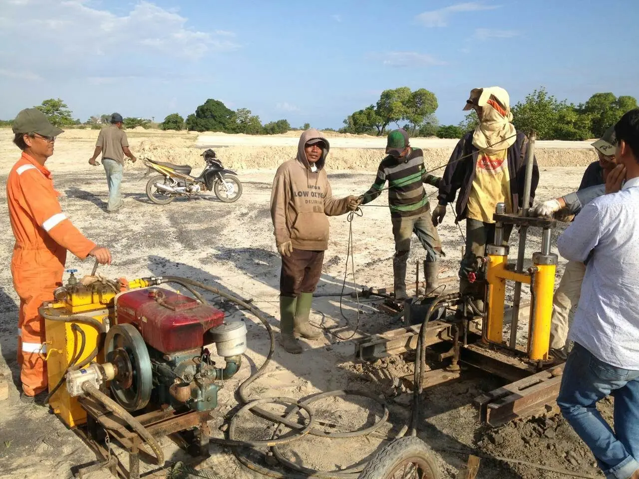 Suministro de fábrica NDJT-10T penetrómetro de cono estático hidráulico CPT portátil tipo C