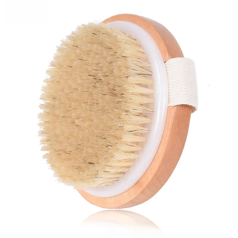 Natural Pure Bristle Body brush for dry skin brushing