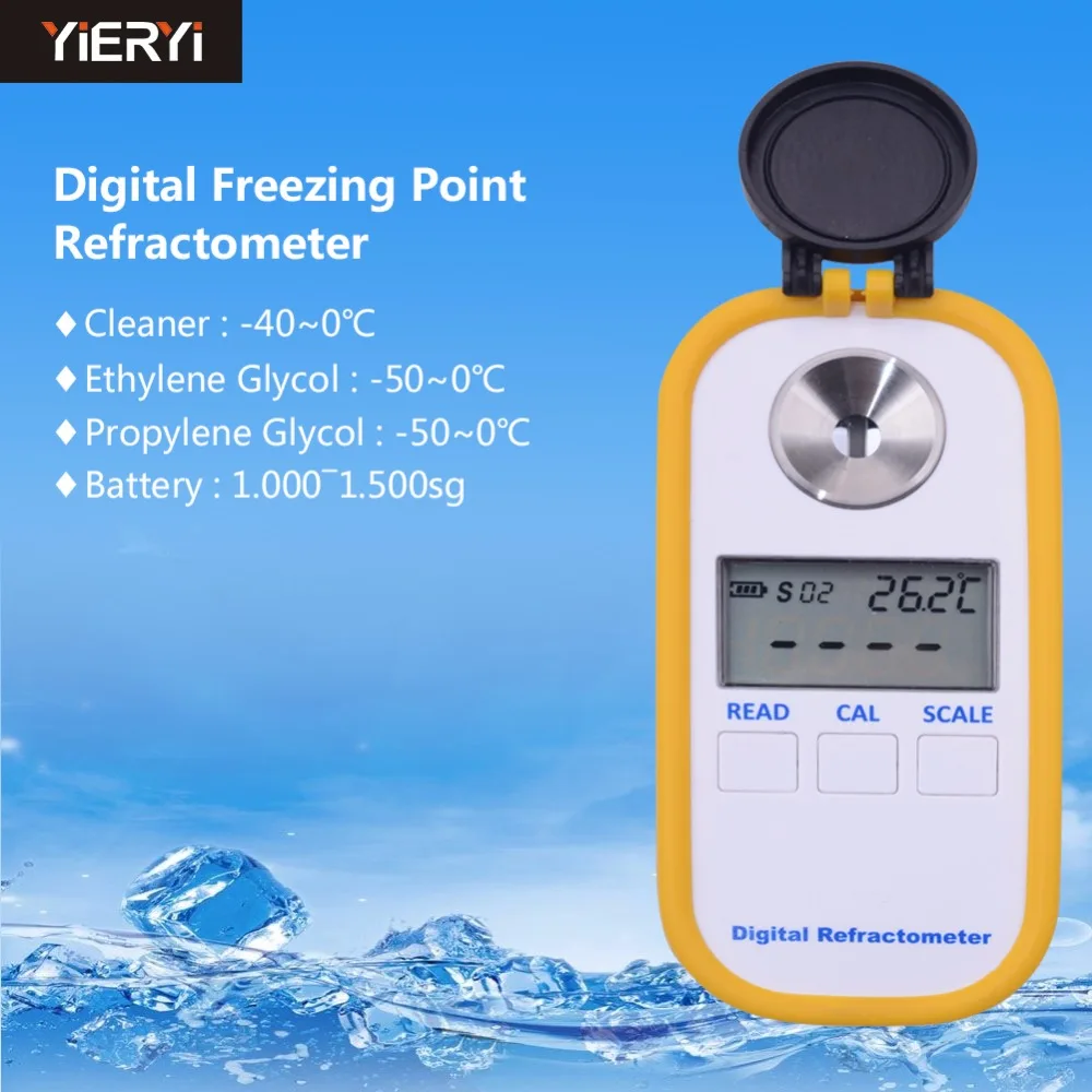 TOP Professional Freezing Point Refractometer Digiatal ATC Tester