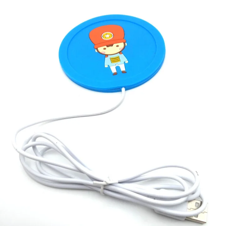 Оптовая продажа мягкий силиконовый ПВХ материал USB-грелка для кофейной чашки подставка и грелка кружки коврик дома