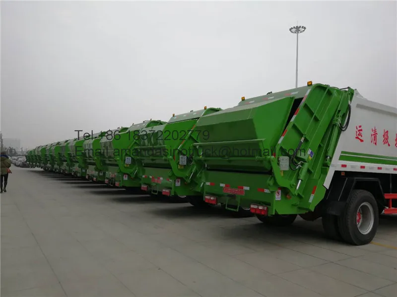 Dongfeng 15m3 Hydraulic Compression Garbage Compactor Truck