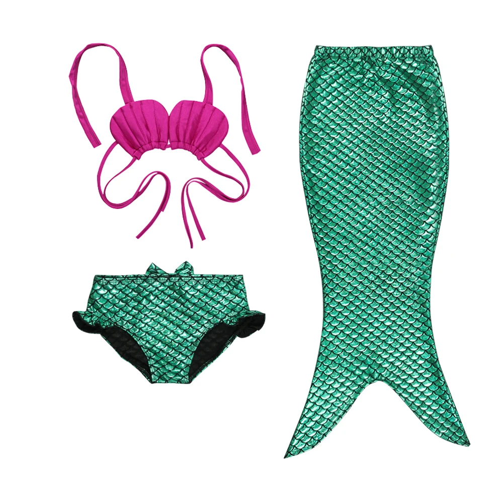 Dressy Daisy Girls 3pcs Mermaid Tail Swimwear Mermaid Swimsuit Bathing Suit Bikini 
