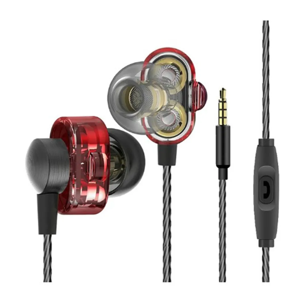 New 3.5mm With Mic Super Bass Music Stereo Headphone Earphone In-ear Earbuds
