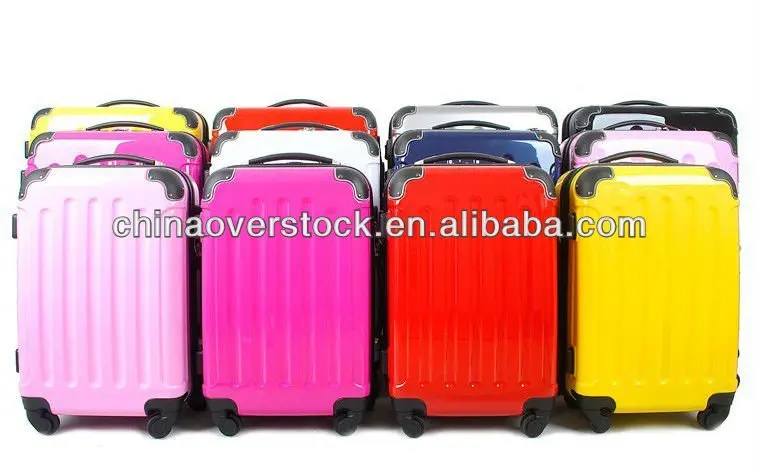Красочный 3 шт. ABS PC тележка багажный набор поликарбонатный чемодан 20 24 28 дюймов