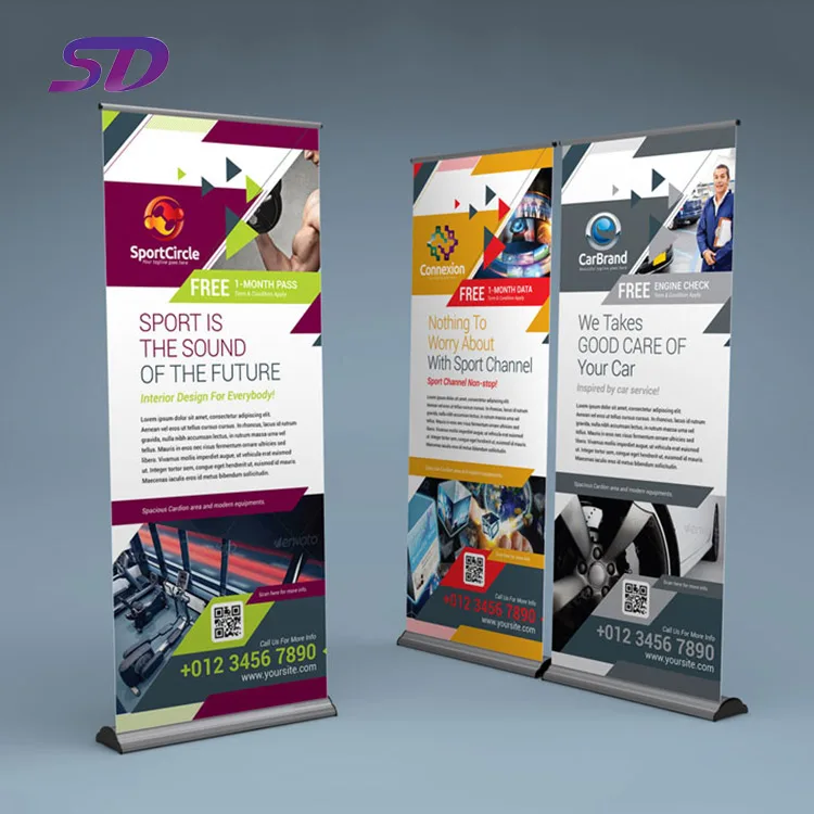 
 Наружный, оптовая продажа, выдвижной стенд для баннеров размера под заказ  