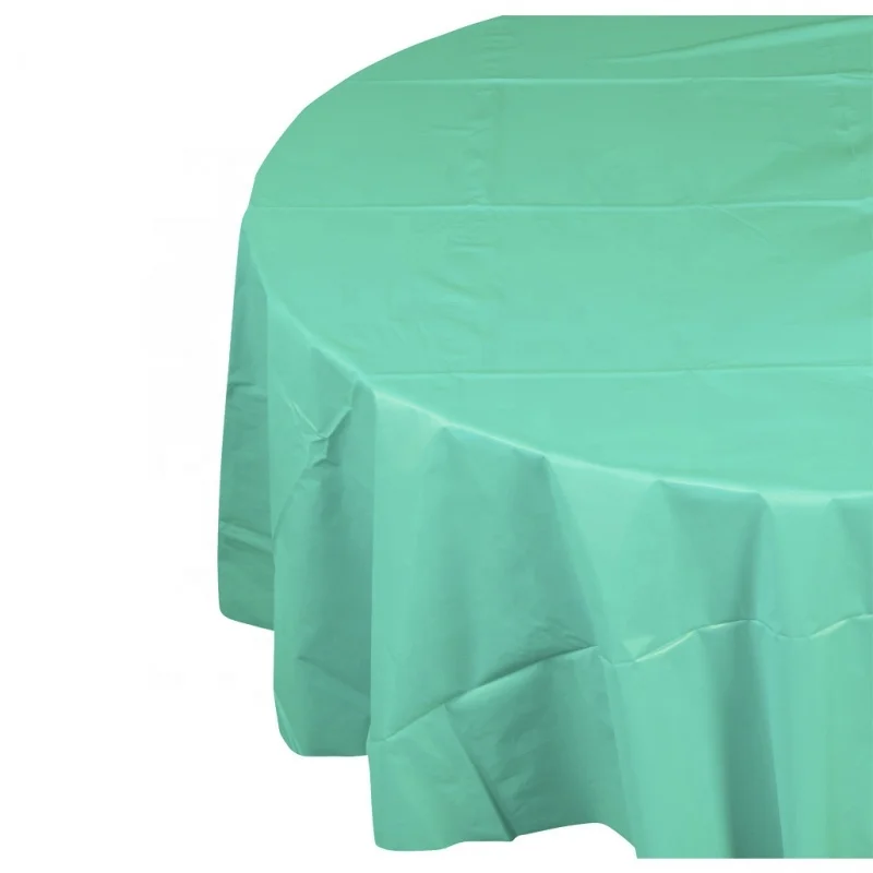 84" Round Plastic Table Cover Tablecloth Banquet Party Wedding BUY 2 GET 1 FREE 