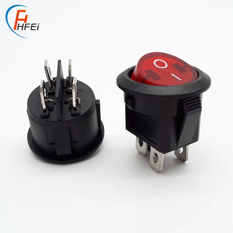 Rocker Switch T120 Round Illuminated Led Light bar Rocker Switch 12v