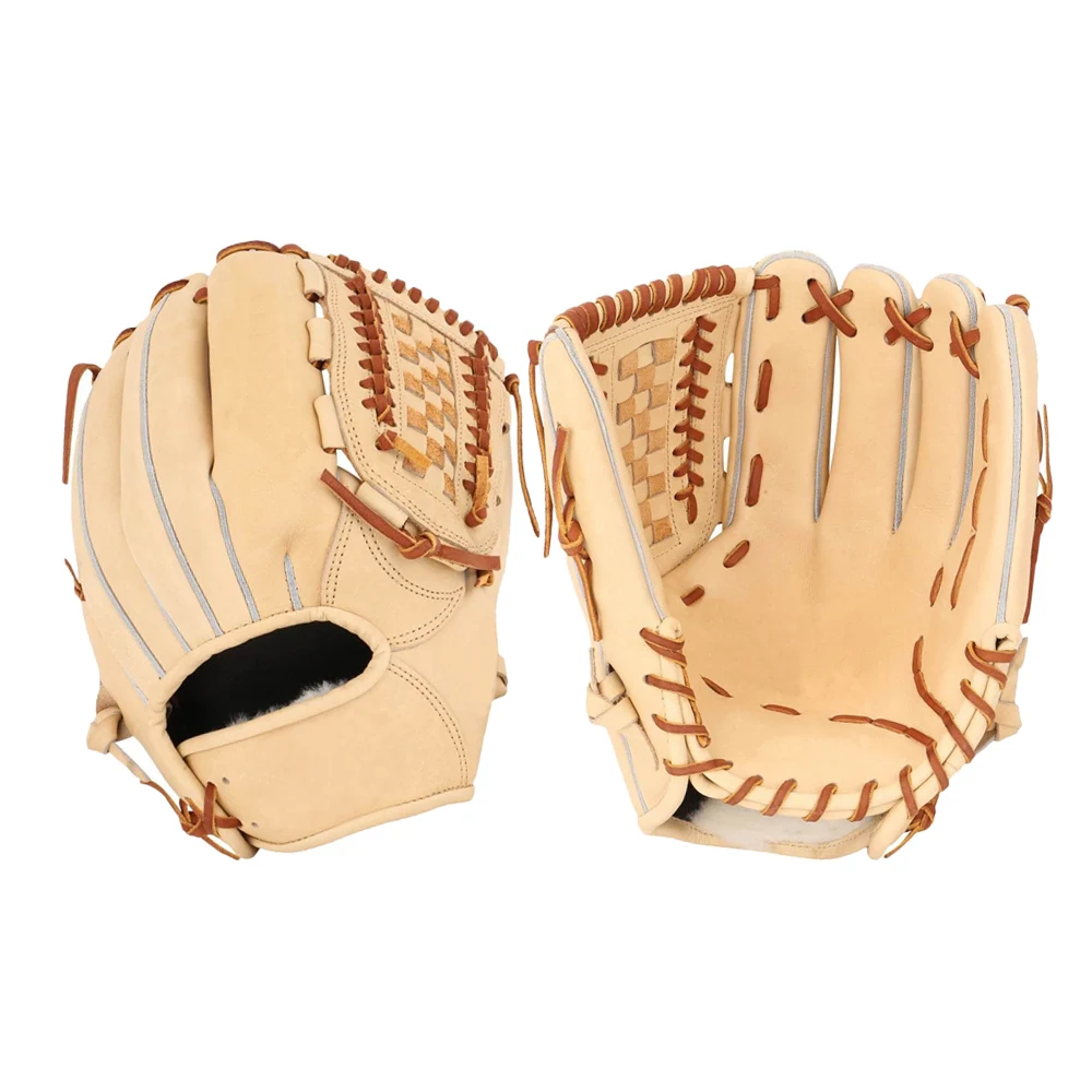 tan baseball gloves