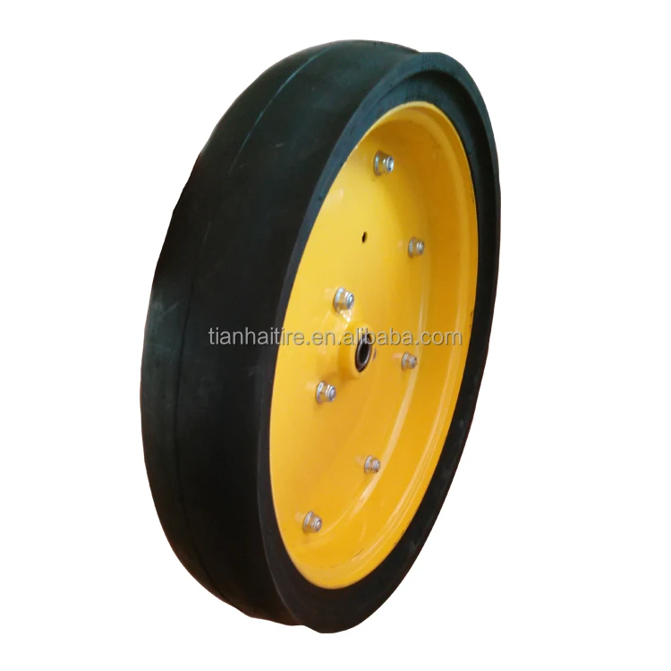 3x16 Offset Smooth Crown Gauge Wheel Tire On A Nylon And Steel Rim