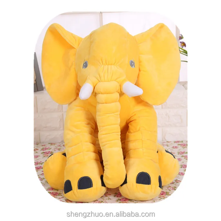 Custom Big Stuffed Animal Plush Elephant with Long Nose Kids Gift Promotional Elephant Plush Toy