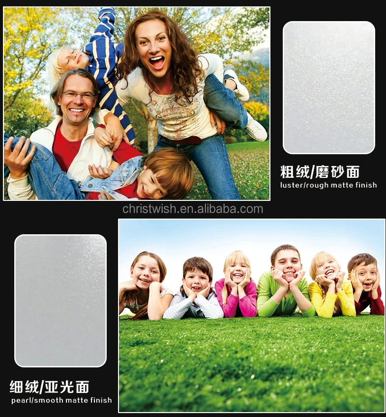 4*6 Rc Photo Paper Glossy/silky/rouch Matte/woven Photo Paper 230gsm