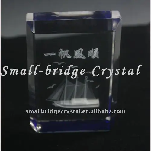 3d Crystal Paperweight/Crystal office decoration