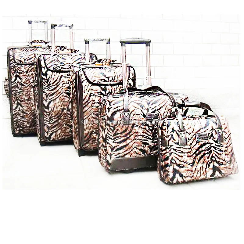 Carry-on Luggage Rockland Expandable Lightweight Zebra Print