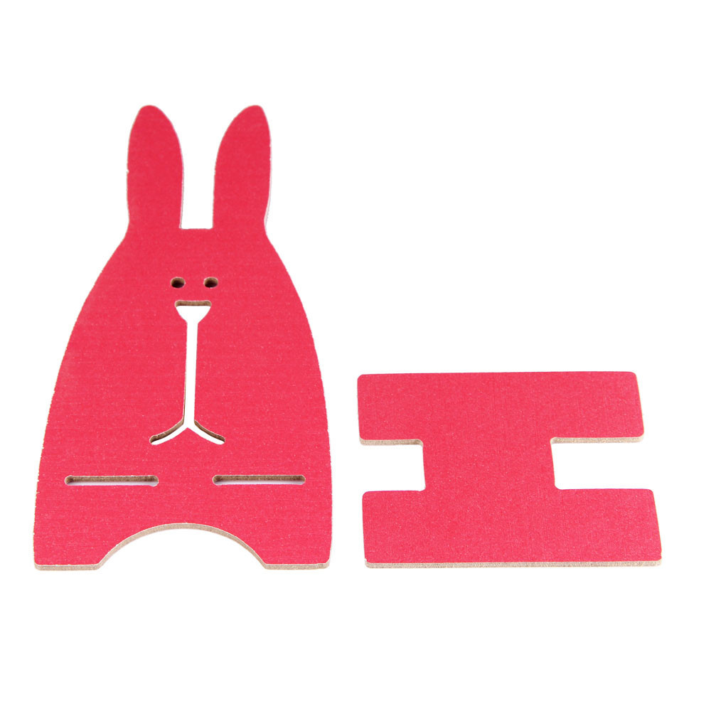 Support Téléphone En Forme De Lapin - Hauteur Réglable 18-25.9cm | Base Lestée | Pour Bureau, Rose