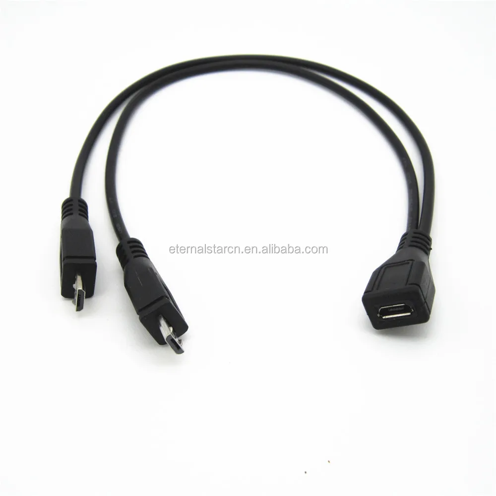 Panel Mount USB 2 Way Splitter Charging Cable
