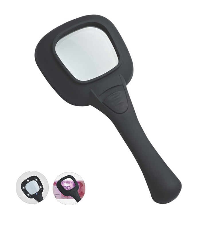 TH-600558 ручной прямоугольные пластиковые Лупа увеличительное стекло