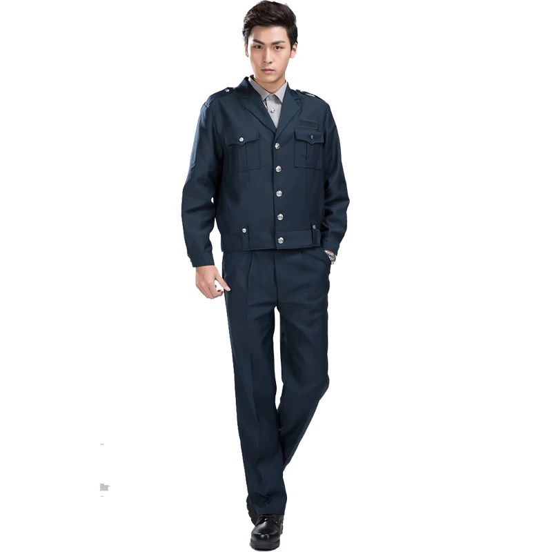 Source Wholesale black color Security Guard Uniform Dust-Proof