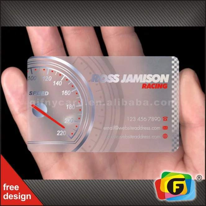 custom plastic business cards