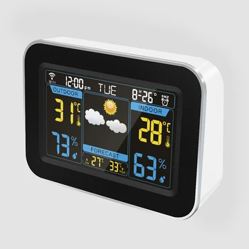 Wifi Weather Station Clock - Buy Wifi Weather Station Clock,Wireless ...