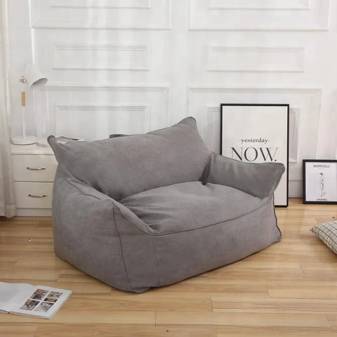 Visi Block Color Bean Bag Armchair Large Beanbag Long Sofa Lazy Chair Bag