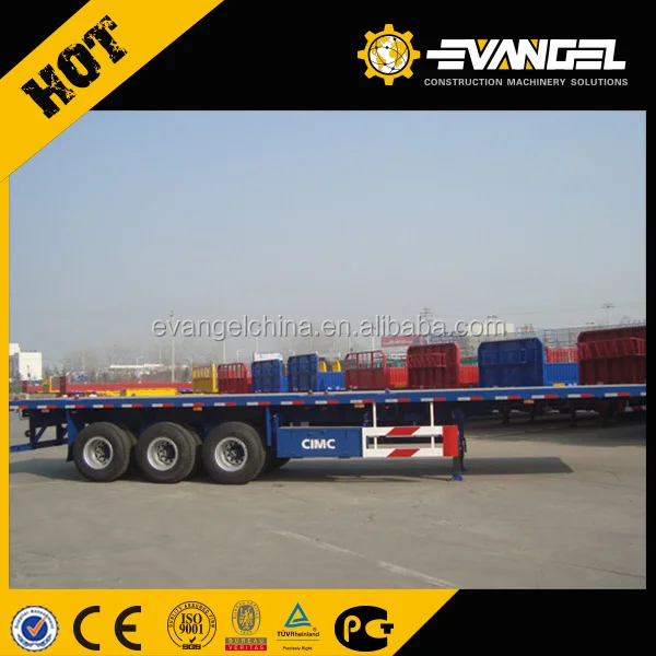 CIMC 3 Axle 70ft Steel Container Semi-Trailer Truck/Trailer Mechanical Suspension 70T Payload for Relay Valve 11.00R20 Tires