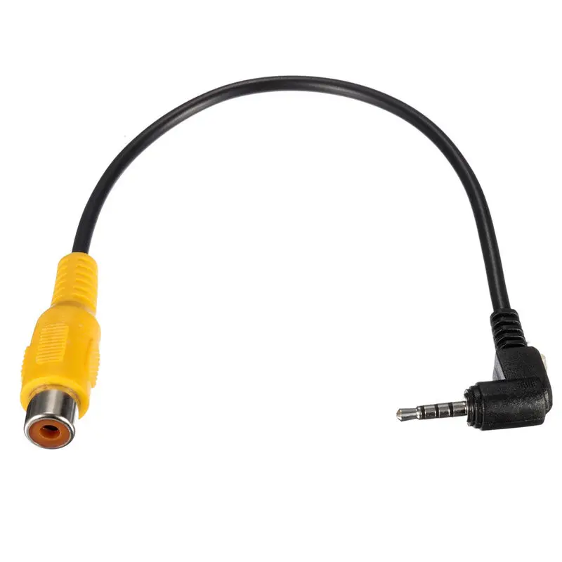 1pc GPS AV-in Converter Video Cable 2.5mm Stereo Male Plug To RCA Female adapter 