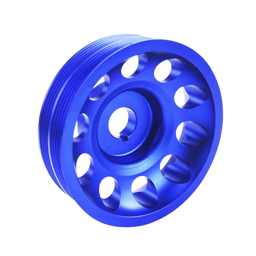 Polea de cigüeñal de aluminio ligero para Subaru Impreza WRX Sti