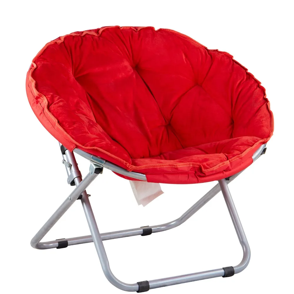 Wholesale Furniture Foldable Sofa Single Sun Lounger Leisure Round Moon Folding Chair Buy Folding Chair