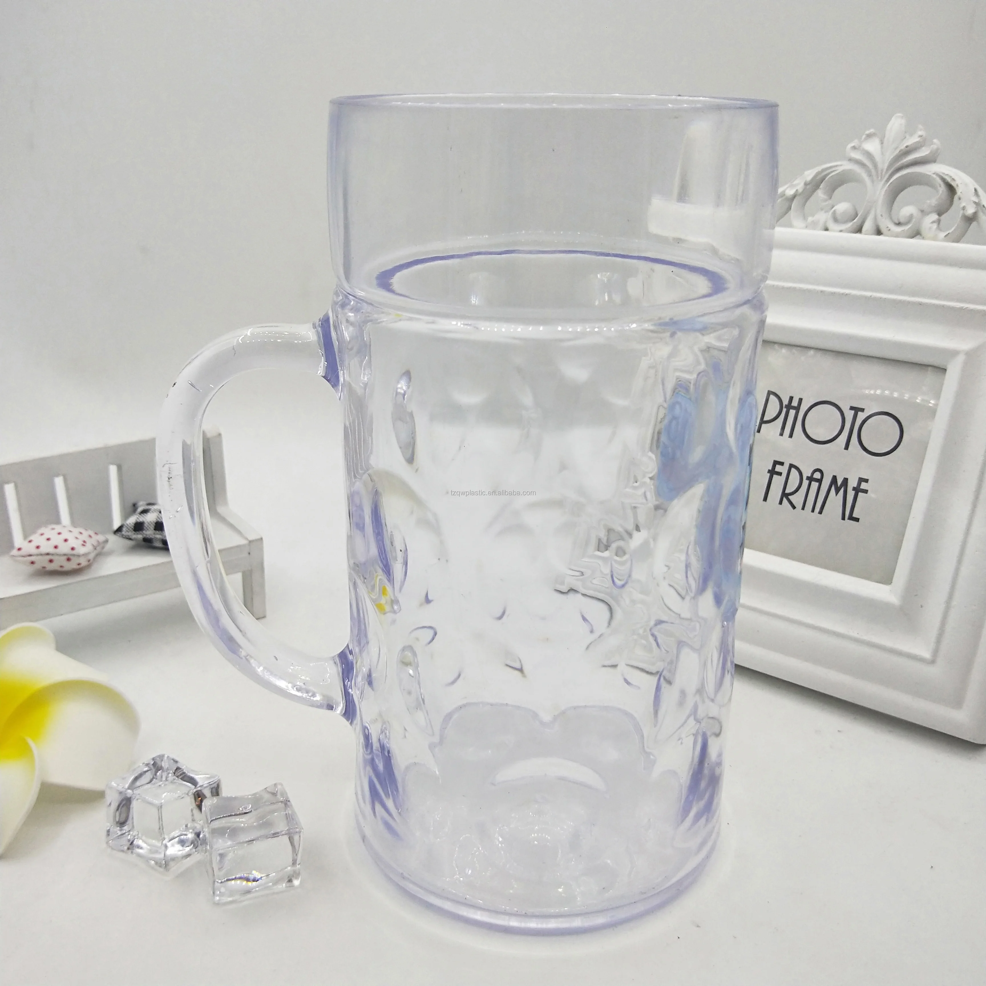 Bitburger German Beer Dimpled Mug Glass 1 Liter