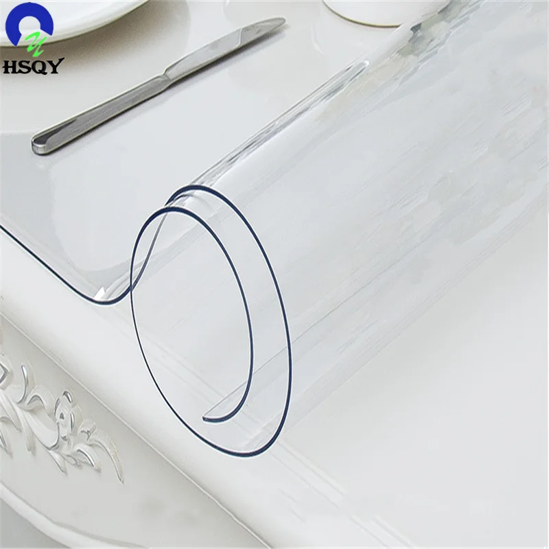 Хорошее качество ПВХ защитная пленка для стола 0,5 мм цветная прозрачная пленка из ПВХ для скатертей