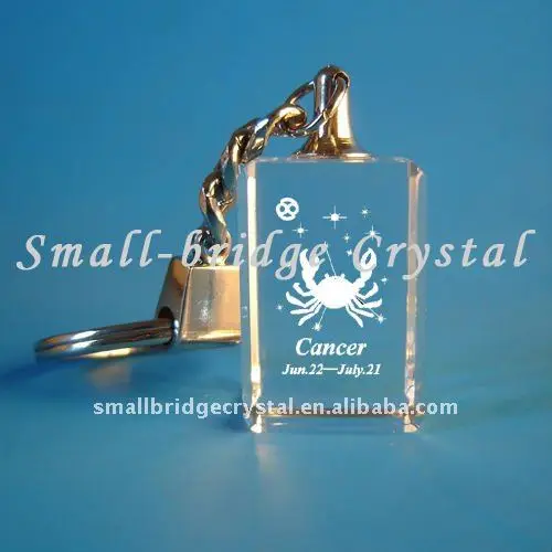 Cancer constellation crystal keychain