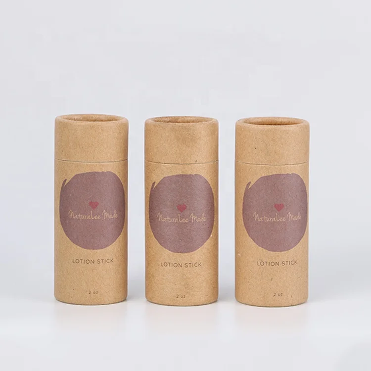 Картонные контейнеры для дезодорирования с эффектом пуш-ап, бумажная трубка