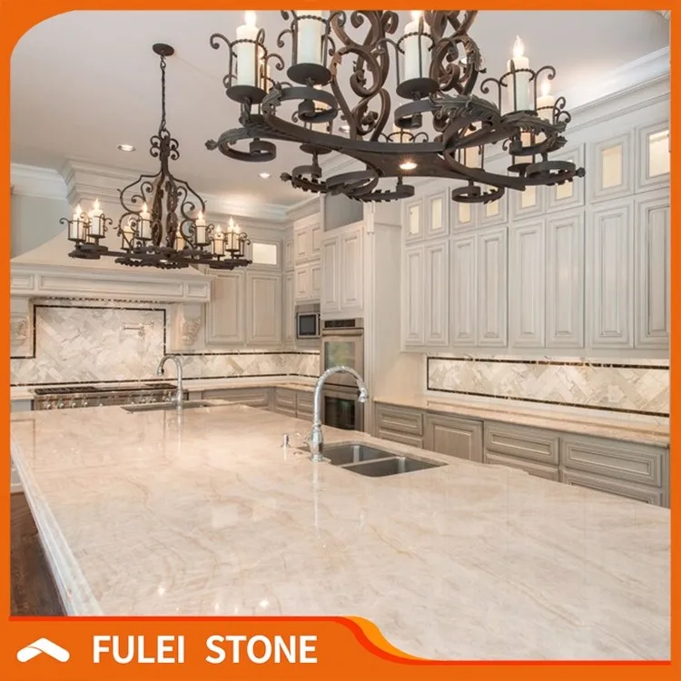 Scottsdale Traditional Kitchen, Taj Mahal Island - Traditional - Kitchen -  Phoenix - by Chisel Marble & Granite