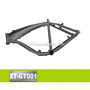 bicycle frame with built in gas tank