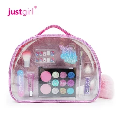 Furry and cute teenager children cosmetics real makeup glitter makeup bag set