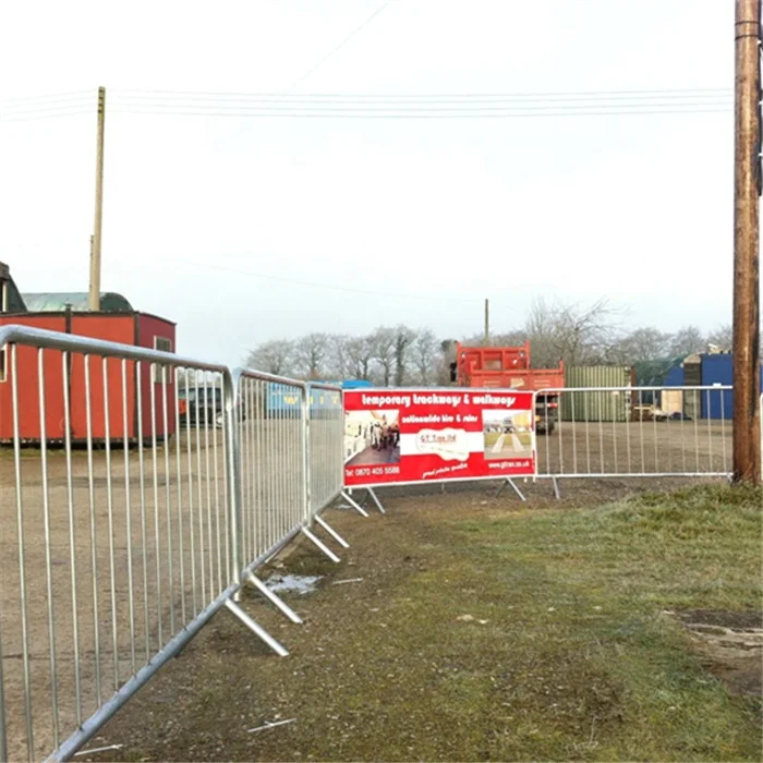 Temporary Crowd Control Barrier, Galvanized Pedestrian Barriers, French Barricade
