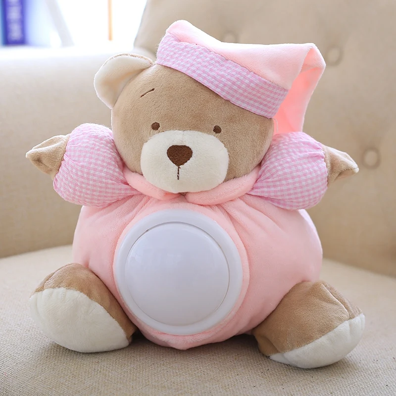 25cm Kawaii Musical Light Teddy Bear - Perfect Night Light