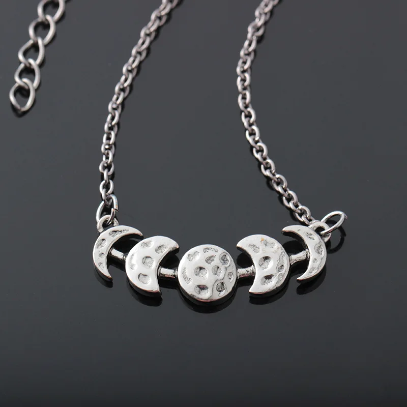 Crescent Moon Necklace Lunar Vintage 