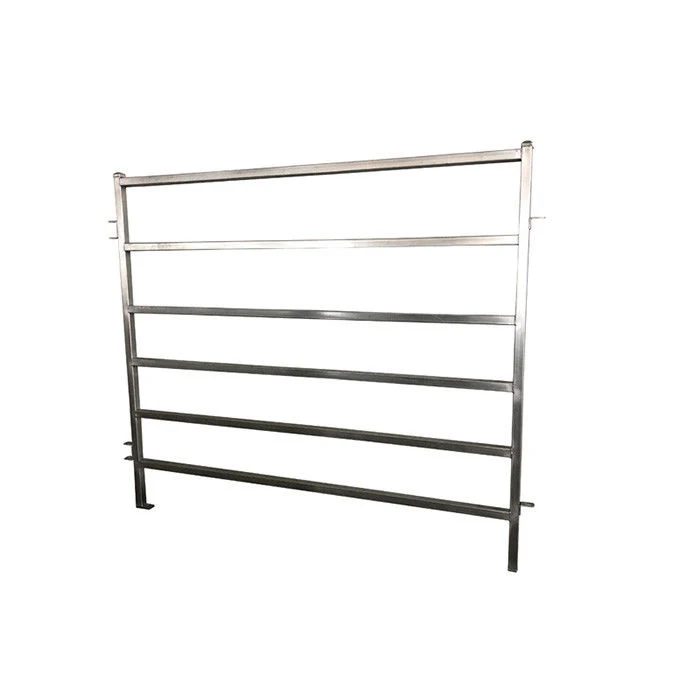 Australia Standard 1.8x2.1m 6 Rails Light Duty Galvanized Pipe Cattle Corral Fence Panels