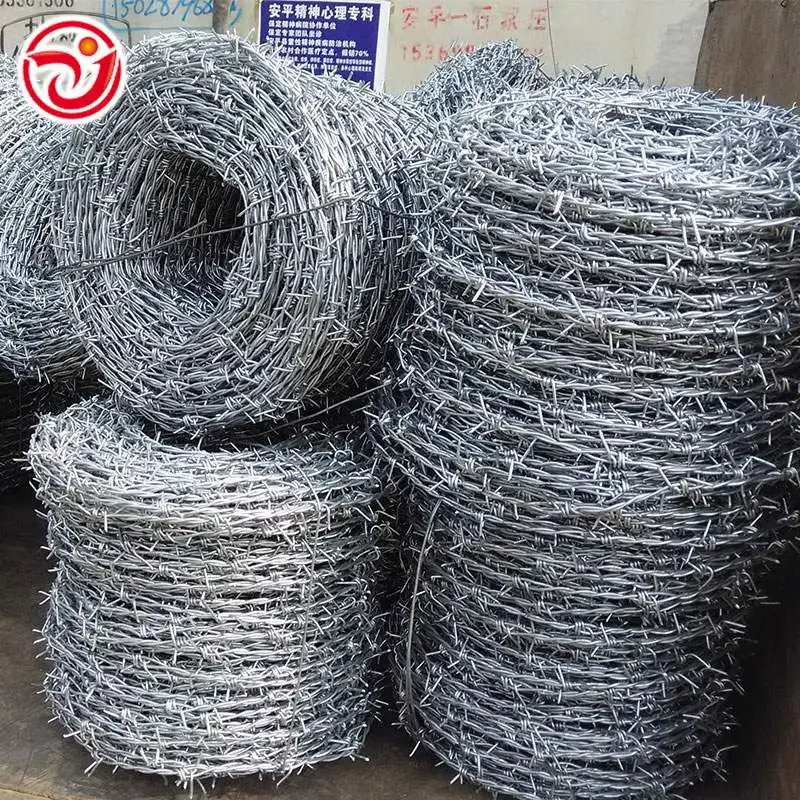 Galvanized Single Twisted Plastic Barbed Wire 100m