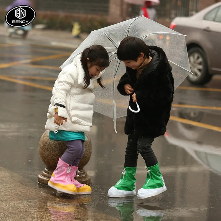 Детский мультяшный водонепроницаемый чехол для обуви из ПВХ езды на велосипеде и занятий открытом воздухе в дождливый