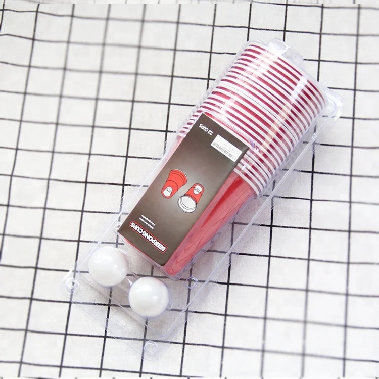 22 чашки + 2 шара, набор стаканчиков для пива и понга, 16 унций, пластиковые стаканчики для пива и понга под заказ для игр