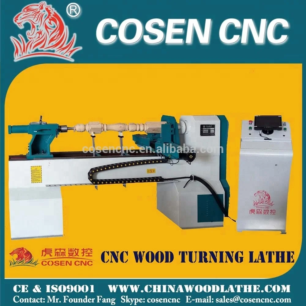 COSEN CNC Multipurpose Wood Turning Lathe Machine for Stair Baluster With CE