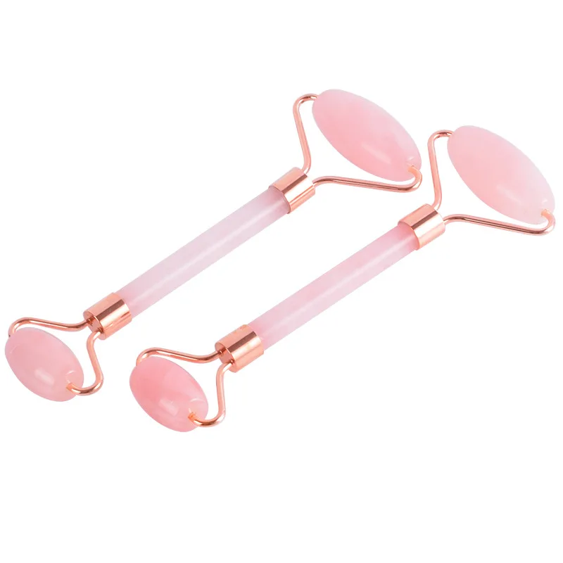 Натуральный кристаллический розовый кварц Нефритовый ролик для массажа лица и массажный кожи самый большой валик из пеноматериала 18