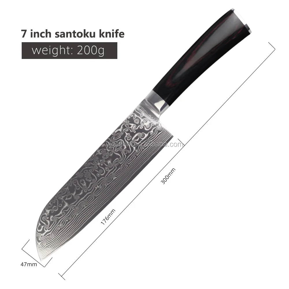 7 Inch Wholesale Damascus Kitchen Knife Damascus Knife Blanks Santoku Knife Buy Damascus Knife Blanks Damascus Knife Blanks Santoku Knife Product On Alibaba Com