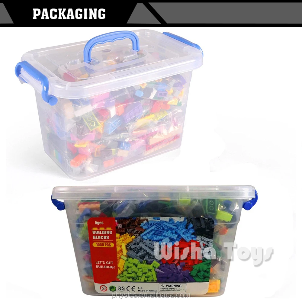 Plastic ABS Bulk Building Brick Set Construction Toys for Kids Compatible with All Major Brick Base Plates
