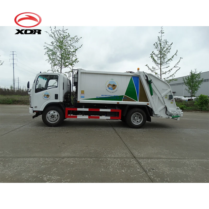 Мини 3 тонный уплотнитель мусоровоз