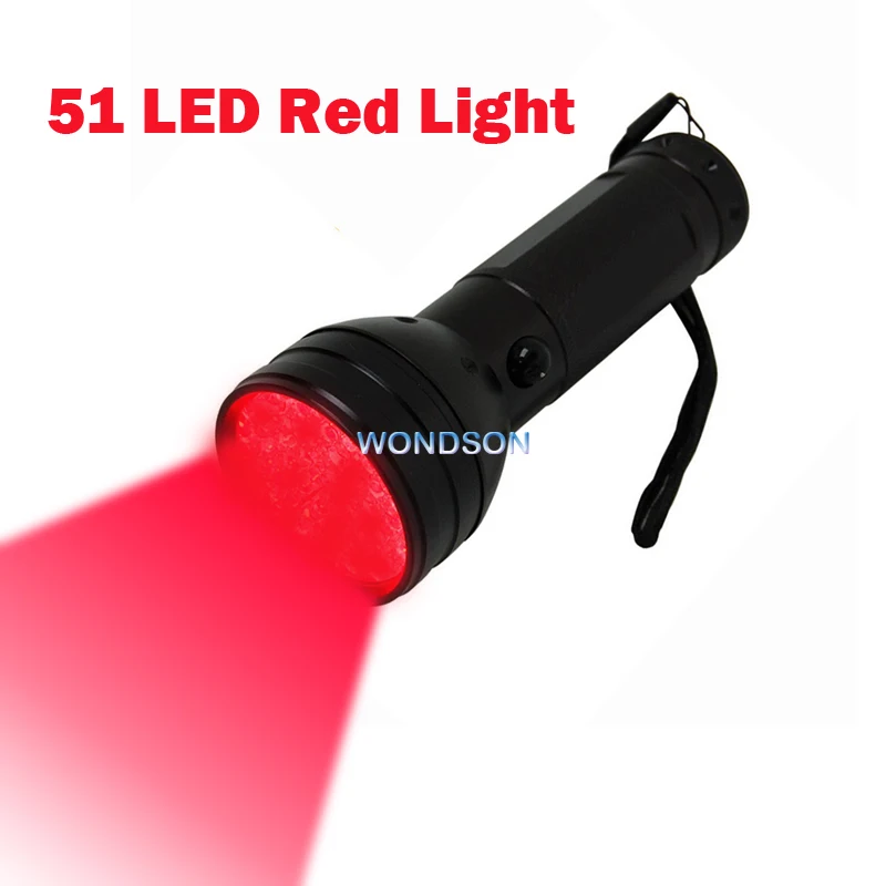 Pilot Training Night Astronomy Navigation 51 LED Red Infrared Flashlight Torch 